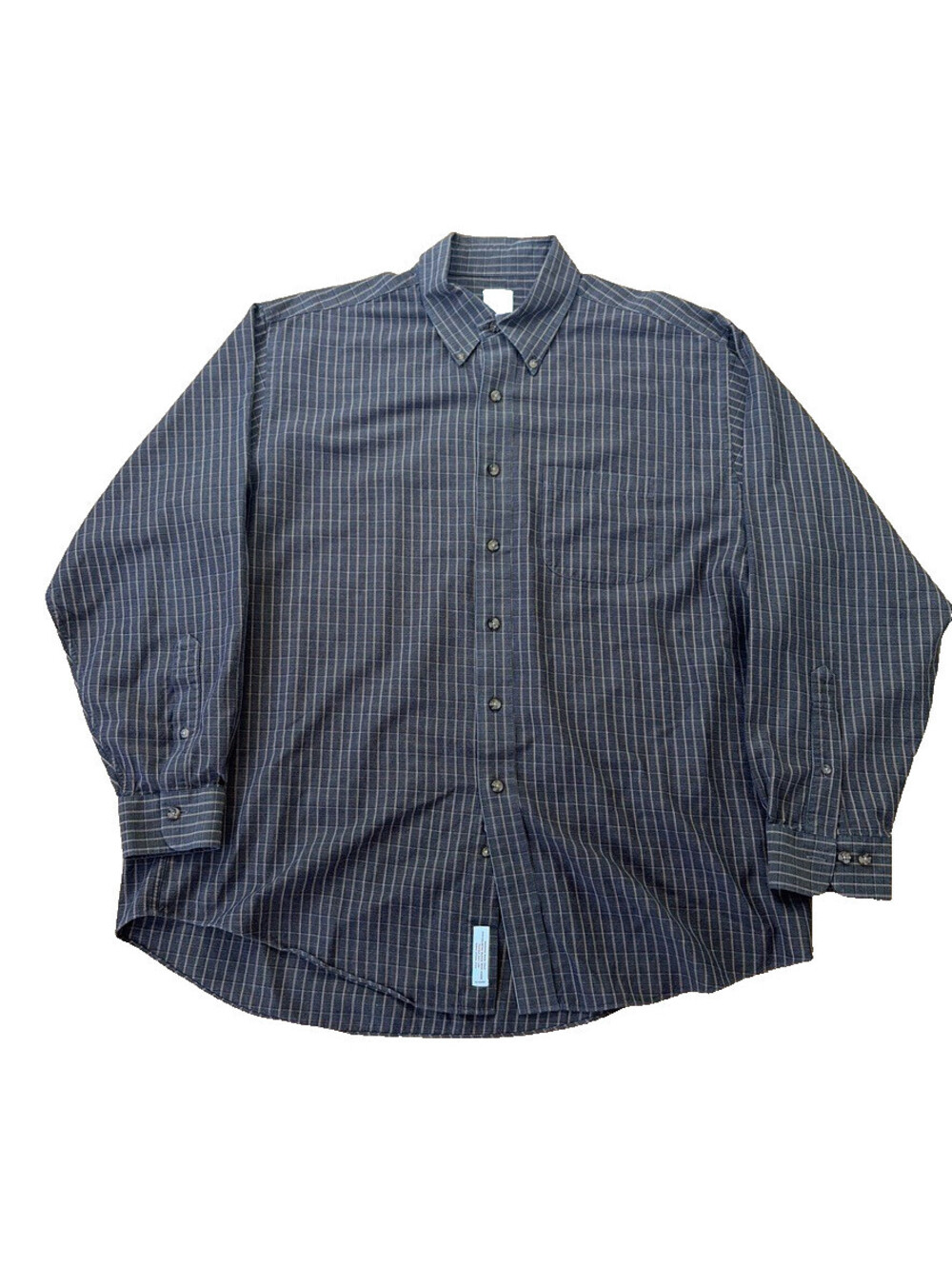 Brooks Brothers Sport Shirt XL Brown Striped Cotton & Wool